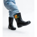 Galocha Infantil Masculina Menino Preto Impermeável Chuva Antiderrapante Galocha Infantil Masculina Menino Preto Impermeável Chuva Antiderrapante