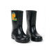 Galocha Infantil Masculina Menino Preto Impermeável Chuva Antiderrapante Galocha Infantil Masculina Menino Preto Impermeável Chuva Antiderrapante