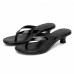 Tamanco Feminino Salto Baixo Kitten Heel Chinelo Preto Confortável Tendência Tamanco Feminino Salto Baixo Kitten Heel Chinelo Preto Confortável Tendência