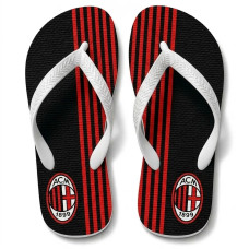 Chinelo Masculino AC Milan Red & Black Stripes Chinelo Masculino AC Milan Red & Black Stripes