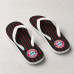 Chinelo Masculino Bayern de Munique Listrado Preto e Vermelho