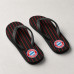 Chinelo Masculino Bayern de Munique Listrado Preto e Vermelho