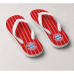 Chinelo Masculino Bayern de Munique Listrado Vermelho e Branco Chinelo Masculino Bayern de Munique Listrado Vermelho e Branco