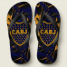 Chinelo Masculino Boca Juniors Abstrato Azul e Amarelo Chinelo Masculino Boca Juniors Abstrato Azul e Amarelo