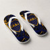 Chinelo Masculino Boca Juniors Abstrato Azul e Amarelo Chinelo Masculino Boca Juniors Abstrato Azul e Amarelo
