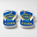 Chinelo Masculino Boca Juniors Escudo Central Azul e Amarelo Chinelo Masculino Boca Juniors Escudo Central Azul e Amarelo