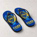 Chinelo Masculino Boca Juniors Escudo Central Azul e Amarelo Chinelo Masculino Boca Juniors Escudo Central Azul e Amarelo