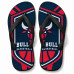 Chinelo Masculino Chicago Bulls Bull Basketball Azul, Vermelho e Branco