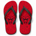 Chinelo Masculino Chicago Bulls Doodle Vermelho e Preto Chinelo Masculino Chicago Bulls Doodle Vermelho e Preto