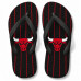 Chinelo Masculino Chicago Bulls Pinstripe Preto e Vermelho Chinelo Masculino Chicago Bulls Pinstripe Preto e Vermelho