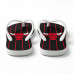 Chinelo Masculino Chicago Bulls Pinstripe Preto e Vermelho Chinelo Masculino Chicago Bulls Pinstripe Preto e Vermelho