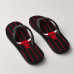 Chinelo Masculino Chicago Bulls Pinstripe Preto e Vermelho Chinelo Masculino Chicago Bulls Pinstripe Preto e Vermelho