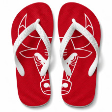 Chinelo Masculino Chicago Bulls Giant Red Vermelho e Branco Chinelo Masculino Chicago Bulls Giant Red Vermelho e Branco