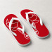 Chinelo Masculino Chicago Bulls Giant Red Vermelho e Branco Chinelo Masculino Chicago Bulls Giant Red Vermelho e Branco