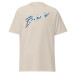Camiseta Masculina Balmain Ice Blue Camiseta Masculina Balmain Ice Blue