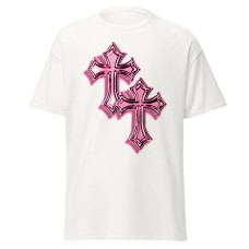 Camiseta Masculina Pink Cross Camiseta Masculina Pink Cross