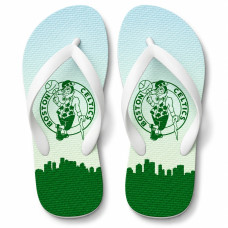 Chinelo Masculino Boston Celtics Skyline Verde e Azul Claro Chinelo Masculino Boston Celtics Skyline Verde e Azul Claro