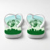Chinelo Masculino Boston Celtics Skyline Verde e Azul Claro Chinelo Masculino Boston Celtics Skyline Verde e Azul Claro