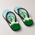 Chinelo Masculino Boston Celtics Skyline Verde e Azul Claro Chinelo Masculino Boston Celtics Skyline Verde e Azul Claro