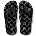 Chinelo Feminino Gucci Black White Chinelo Feminino Gucci Black White
