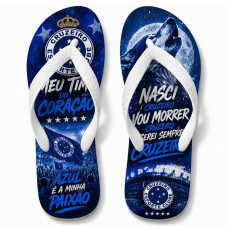 Chinelo Masculino Sempre Serei Cruzeiro Chinelo Masculino Sempre Serei Cruzeiro
