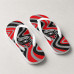 Chinelo Masculino D.C. United Swirl Vermelho, Preto e Cinza Chinelo Masculino D.C. United Swirl Vermelho, Preto e Cinza