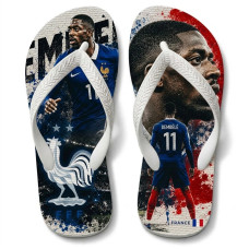 Chinelo Masculino Dembélé França Camisa 11 – Estampa Galo Francês Chinelo Masculino Dembélé França Camisa 11 – Estampa Galo Francês