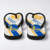 Chinelo Masculino Golden State Warriors Diagonal Branco, Azul e Amarelo
