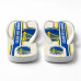Chinelo Masculino Golden State Warriors Stripes Branco, Azul e Amarelo Chinelo Masculino Golden State Warriors Stripes Branco, Azul e Amarelo