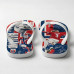 Chinelo Masculino Erling Haaland Noruega Blueprint Vermelho e Azul Chinelo Masculino Erling Haaland Noruega Blueprint Vermelho e Azul