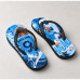 Chinelo Masculino Erling Haaland City Edição Especial Azul e Branco Chinelo Masculino Erling Haaland City Edição Especial Azul e Branco
