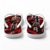 Chinelo Masculino Erling Haaland Noruega Viking Vermelho e Preto Chinelo Masculino Erling Haaland Noruega Viking Vermelho e Preto