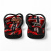 Chinelo Masculino Erling Haaland Noruega Viking Vermelho e Preto Chinelo Masculino Erling Haaland Noruega Viking Vermelho e Preto