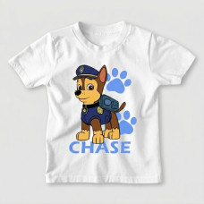 Camiseta Infantil Menino Patrulha Canina Chase Camiseta Infantil Menino Patrulha Canina Chase