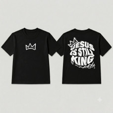 Camiseta Infantil Menino Jesus Is Still King Camiseta Infantil Menino Jesus Is Still King