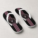 Chinelo Masculino Inter Miami Vertical Stripe Preto e Rosa Chinelo Masculino Inter Miami Vertical Stripe Preto e Rosa