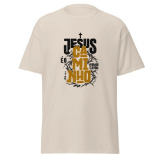 Camiseta Masculina Jesus Caminho Verdade e Vida Camiseta Masculina Jesus Caminho Verdade e Vida