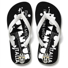 Chinelo Masculino Juventus Itália Preto e Branco Chinelo Masculino Juventus Itália Preto e Branco