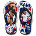 Chinelo Masculino Harry Kane Inglaterra Collage Azul, Vermelho e Branco Chinelo Masculino Harry Kane Inglaterra Collage Azul, Vermelho e Branco