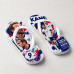 Chinelo Masculino Harry Kane Inglaterra Collage Azul, Vermelho e Branco Chinelo Masculino Harry Kane Inglaterra Collage Azul, Vermelho e Branco