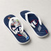 Chinelo Masculino Harry Kane Inglaterra Geométrico Azul Marinho e Branco Chinelo Masculino Harry Kane Inglaterra Geométrico Azul Marinho e Branco