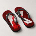 Chinelo Masculino Harry Kane Minimal Bordô e Branco Chinelo Masculino Harry Kane Minimal Bordô e Branco
