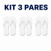 Kit 3 Chinelos Masculino e Feminino de Dedo