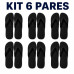 Kit 6 Chinelos Masculino e Feminino de Dedo Kit 6 Chinelos Masculino e Feminino de Dedo