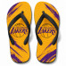 Chinelo Masculino Los Angeles Lakers Brush Amarelo e Roxo Chinelo Masculino Los Angeles Lakers Brush Amarelo e Roxo