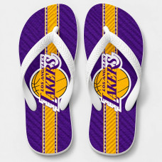 Chinelo Masculino Los Angeles Lakers Classic Roxo e Amarelo Chinelo Masculino Los Angeles Lakers Classic Roxo e Amarelo