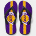 Chinelo Masculino Los Angeles Lakers Classic Roxo e Amarelo Chinelo Masculino Los Angeles Lakers Classic Roxo e Amarelo