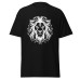 Camiseta Masculina Leão Imponente – Estampa Tribal Preto e Branco Camiseta Masculina Leão Imponente – Estampa Tribal Preto e Branco