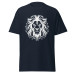 Camiseta Masculina Leão Imponente – Estampa Tribal Preto e Branco Camiseta Masculina Leão Imponente – Estampa Tribal Preto e Branco