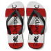 Chinelo Masculino Liverpool FC Listrado Vermelho e Branco Chinelo Masculino Liverpool FC Listrado Vermelho e Branco